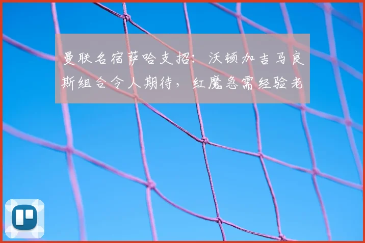 曼联名宿萨哈支招：沃顿加吉马良斯组合令人期待，红魔急需经验老将压阵